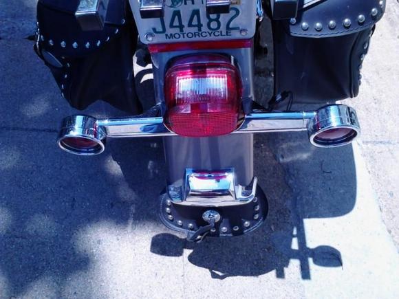 Plate bracket and rear directionals before.