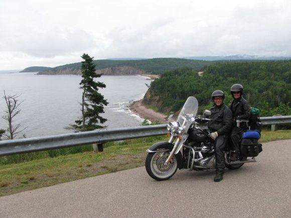 Cabot trail 2008. A wet summer but still a great trip.