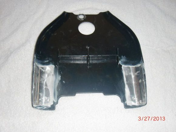Aluminum supports epoxied to backside