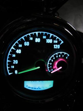 Install new Speedo/Tach by reversing previous steps, turn on ACC switch to set up new Speedo/Tach.