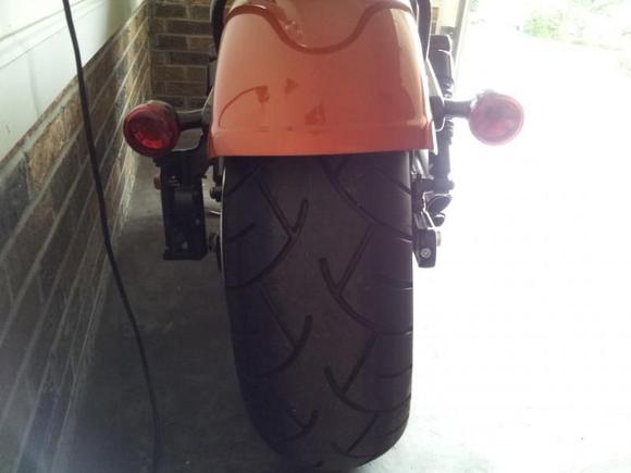 200/50/18 Metzler tire on a DNA 18x5.5 rim.