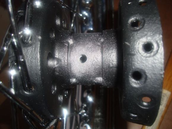 drilled a hole into the hub for a zirt fitting