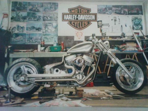 Home made drag pipes, italian fork, walz hardcore wheels..