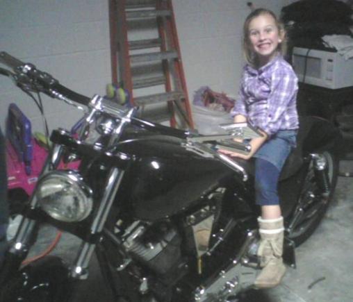 My little girl Harley on my Harley.