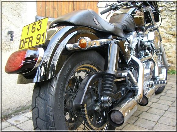 cafe racer back view