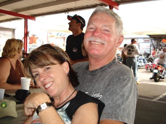 My wife Sandra and myself at Strokers in Dallas.