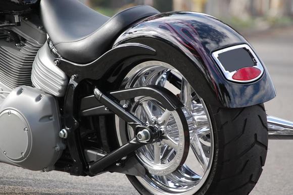 Rear Strutless Rocker Fender at www.SideRoadCycles.com