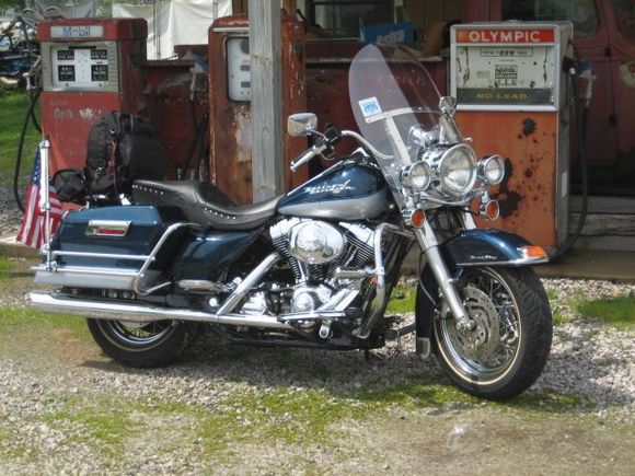Route 66 in IL.  Stock RK Handlebars