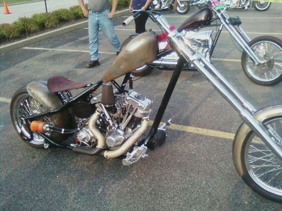 not mine. nice shovel at a recent show. a lot of trick pieces and plumbing