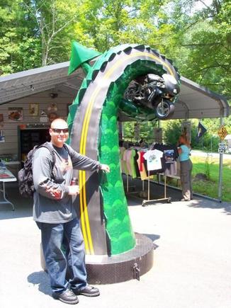 Tail of the Dragon statue looked bigger online!