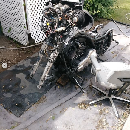 2009 Street Glide. This bike was a ground up rebuild