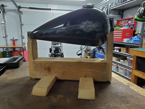 Wooden tank stand