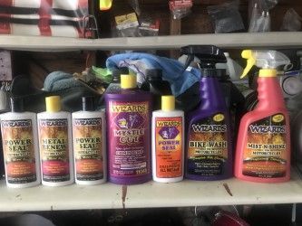 IF YA'LL DONT KNOW THESE ARE SUPERIOR PRODUCTS, I SHINED MY RIMS TO ALMOST CHROME LIKE, THAN SEALED, SPLASHED WATER ON, WAITED 10 MINUTES, NO LIE A TINY SPRAY FROM THE MIST N SHINE, GONE!!!!!!!