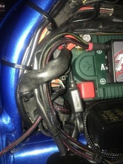 WITH ALL THAT EXTRA WIRING FOR SENSORS O2 ETC, I DID A NEAT JOB, THERES A BADLANDS IN THERE AS WELL , REMEMBER, AND 2 LARGE CONNECTORS!!!