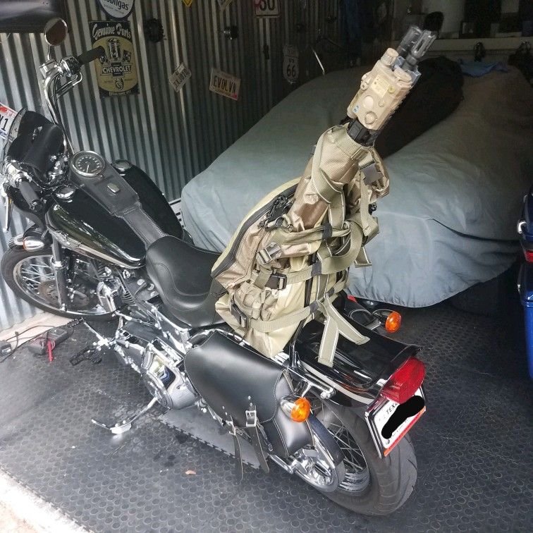 Show me your sissy bar and backpack - Harley Davidson Forums