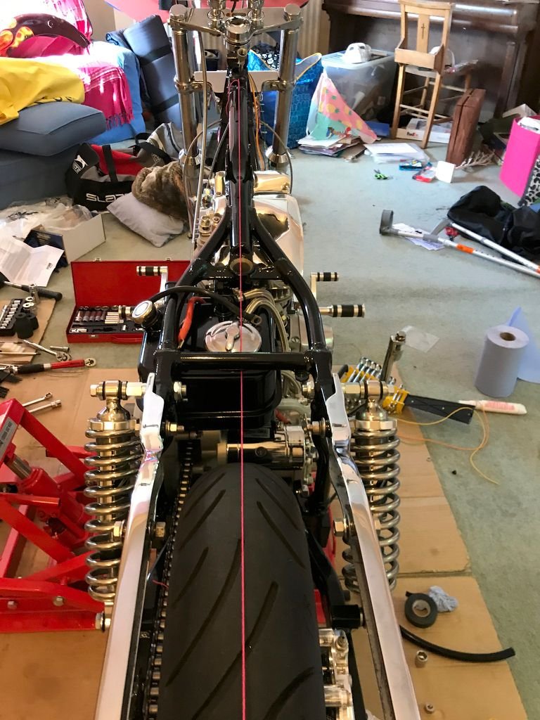 1980 FXWG rear wheel not centered Harley Davidson Forums