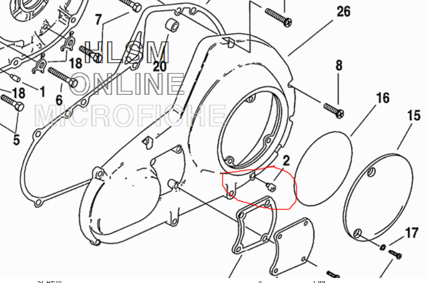 ORing Primary Drain Plug? Harley Davidson Forums