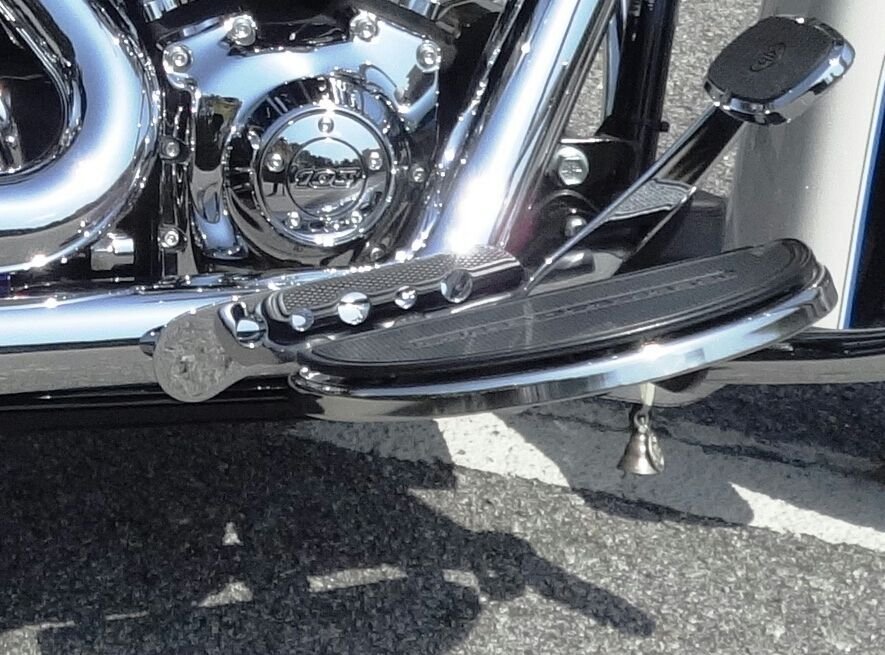 Heel Guard For Heritage Softail Half Moon Floorboards Harley Davidson