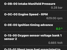 idle speed Closed loop - using all oxygen sensors