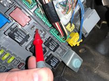 When grounding out to a bolt, all of the connections get 12v except the one in this picture 