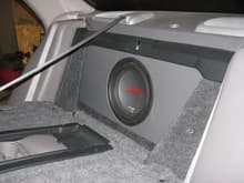 Previous sub install was an Alpine 12&quot; Type-R behind the rear seat in an Aperiodic/Infinite baffle enclosure.