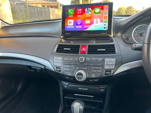 Connected the headunit to auxiliary input of factory amp, in the middle glovebox. I was lazy as I didn’t want to remove the factory radio