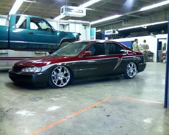 accord at shop (the back isnt layed out)