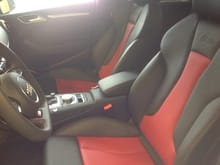 Magma Red leather interior