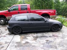 my truck in the background i sold for the 2jz swap.