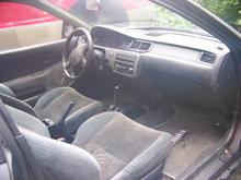 pretty straight interior. needs to be cleaned