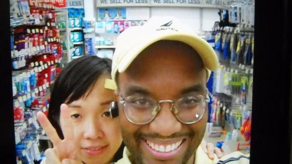 Me and my boyfriend @ Walmart late nite