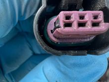 Cyl 5 coil connector discolored (now replaced)
