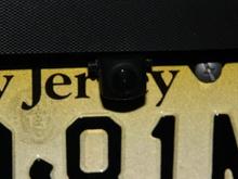 the back up camera above my license plate.