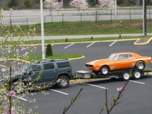 Hotel after the races. This is why a Prius won't do!!!
