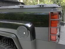 Pwdr coated locking gas cover, tail light guards, fender flares, Diamondback locking bed cover with LineX/Kevlar coating
