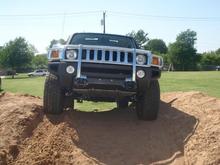 Before leveling kit and 33" Trail Grapplers. Before side step removal.