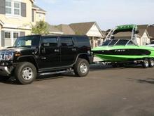 Heading out to go wakeboarding