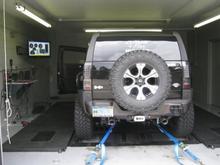 On the Dyno at Livernois Motorsports getting baseline pull before installing the supercharger.