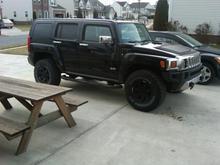 Hummer with New Tires and Wheels
