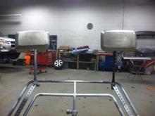80 grit sand paper wish i had had black mirrors already