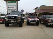 I thought I had a big truck. He just had to park by me.