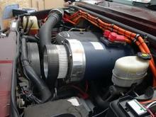 Over view from drivers side of hybrid system