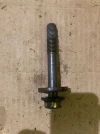 WOW!  What a beast of a bolt!  Bigger than one of my fingers.  

Unfortunately, obtaining a new one (as far as I know) is impossible.  I have no choice, this one will have to be re-used.  
