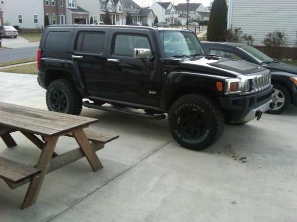 Hummer with New Tires and Wheels