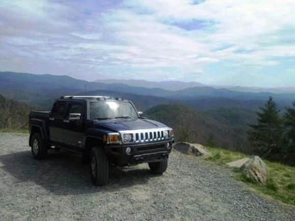 at the top