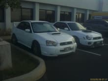 my car posing with teds car2