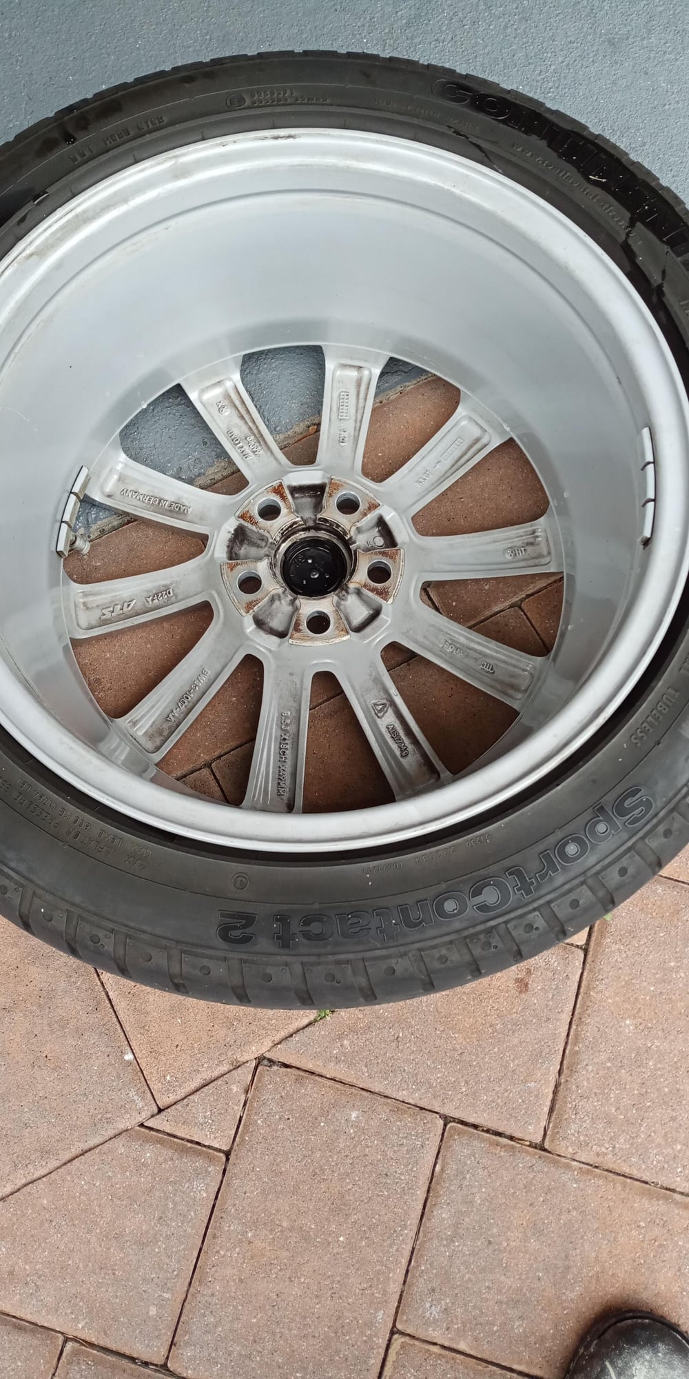 Wheels and Tires/Axles - Like New, staggered 18" Turbine factory rims and tires. - Used - All Years Jaguar All Models - Deer Park, NY 11729, United States