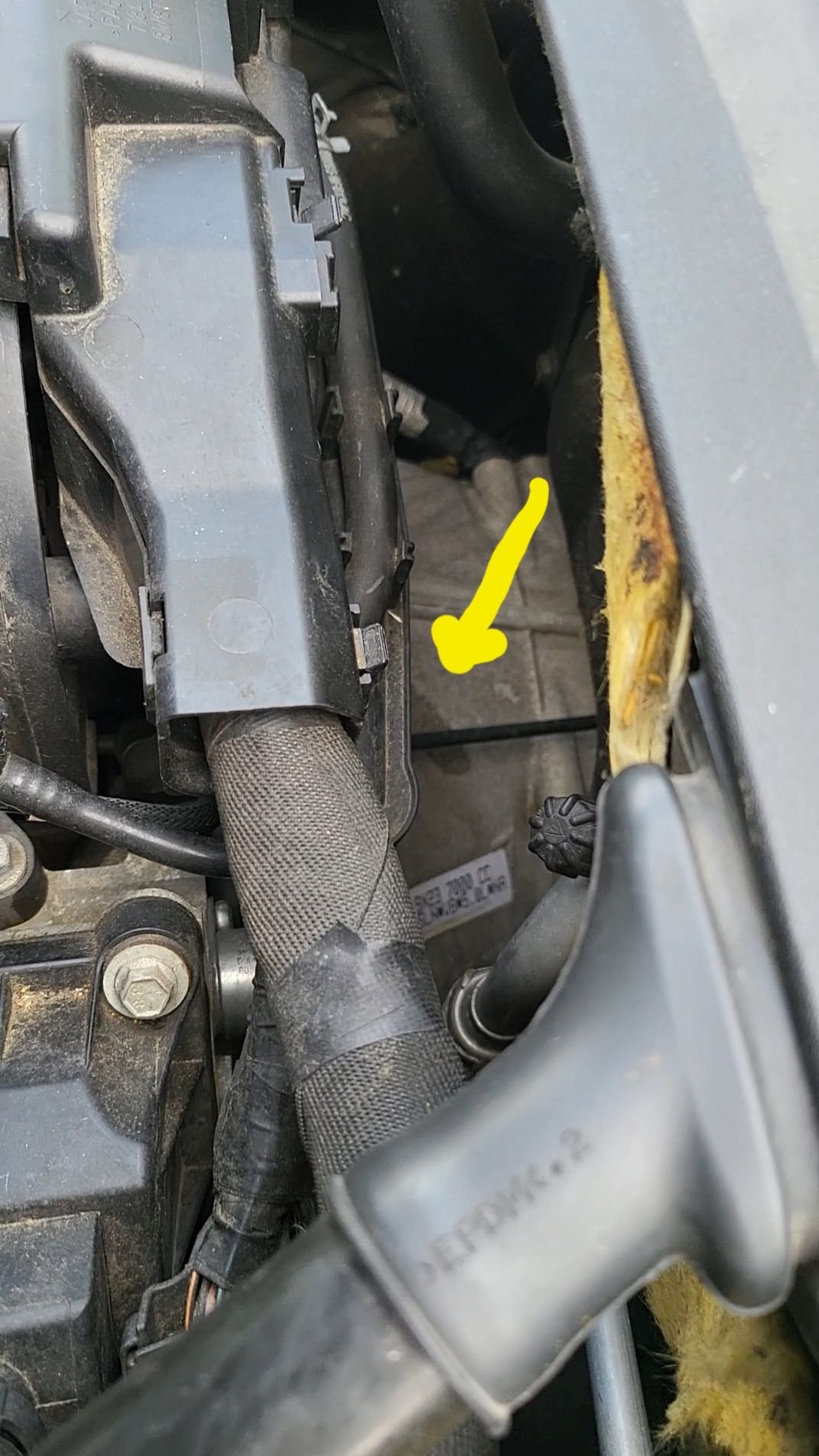 The leak is small as I start the car but accelerates if I rev the engine.