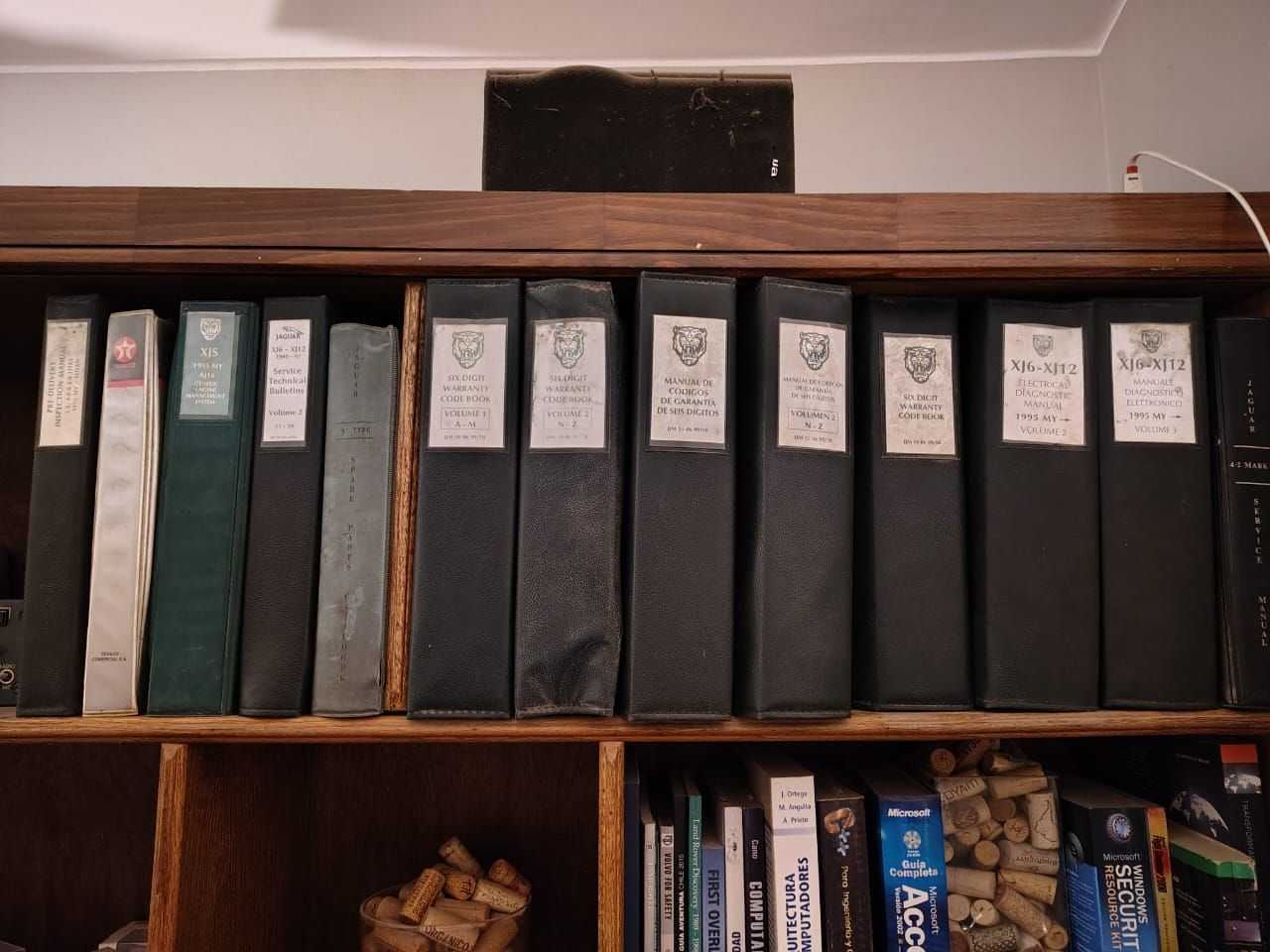 Manuals on my desk