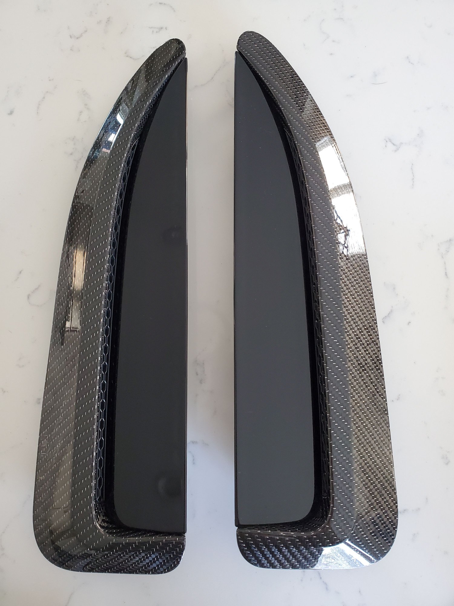 Exterior Body Parts - Genuine jaguar f type LH RH set hood louvre carbon fiber T2R25191 T2R25193 - New - 2014 to 2019 Jaguar F-Type - Chicago, IL 60631, United States